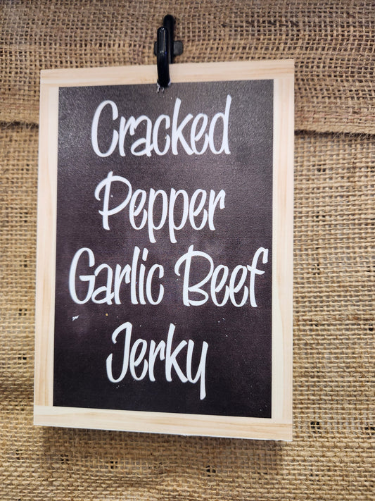 Cracked Pepper Garlic Flavored Beef Jerky - Tony's Jerky LLC